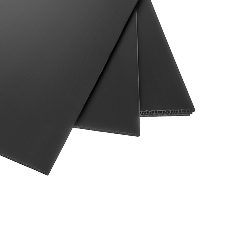SourceOne Premium Corrugated Plastic Sign Boards White, Black, Yellow & Blue - Image 3
